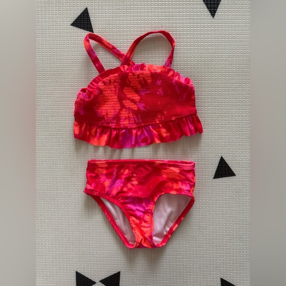 Cat & Jack|Baby girl bikini,toddler two piece swim suit with smocking•••Size 2T - Picture 2 of 6